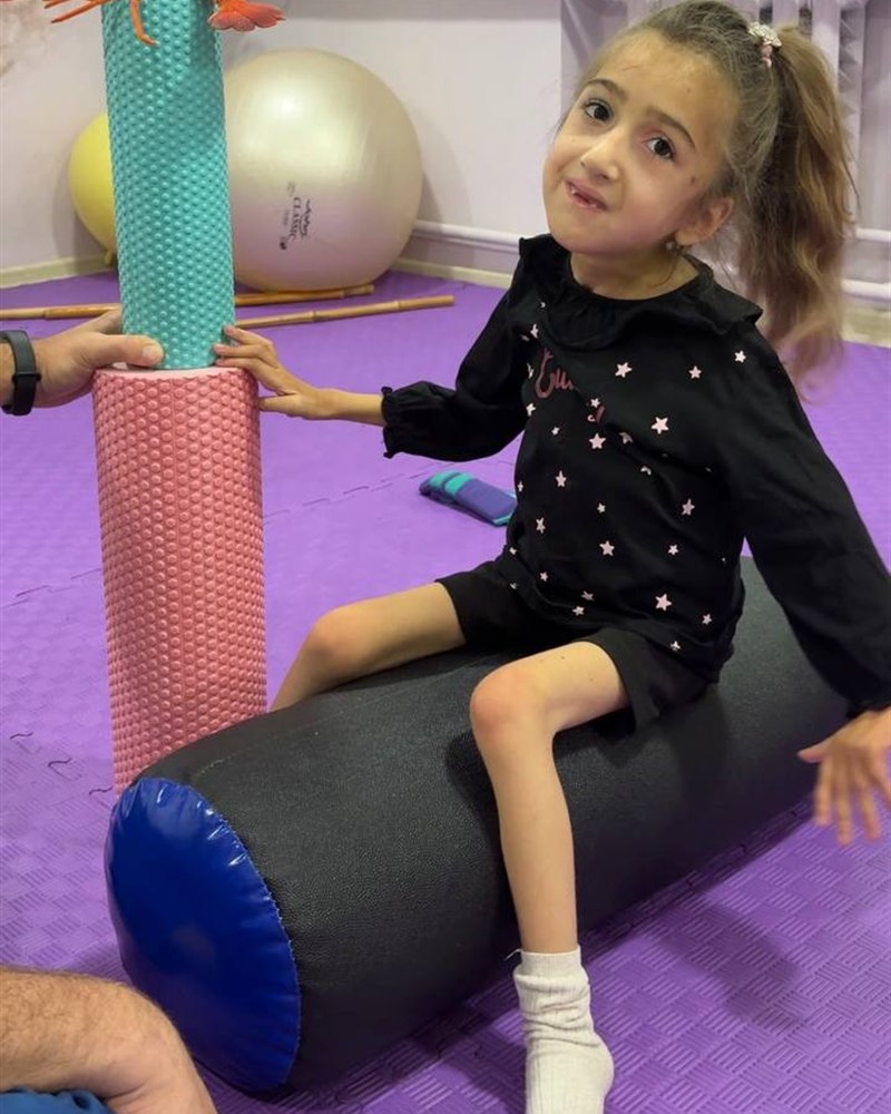 Sofia at a rehabilitation session